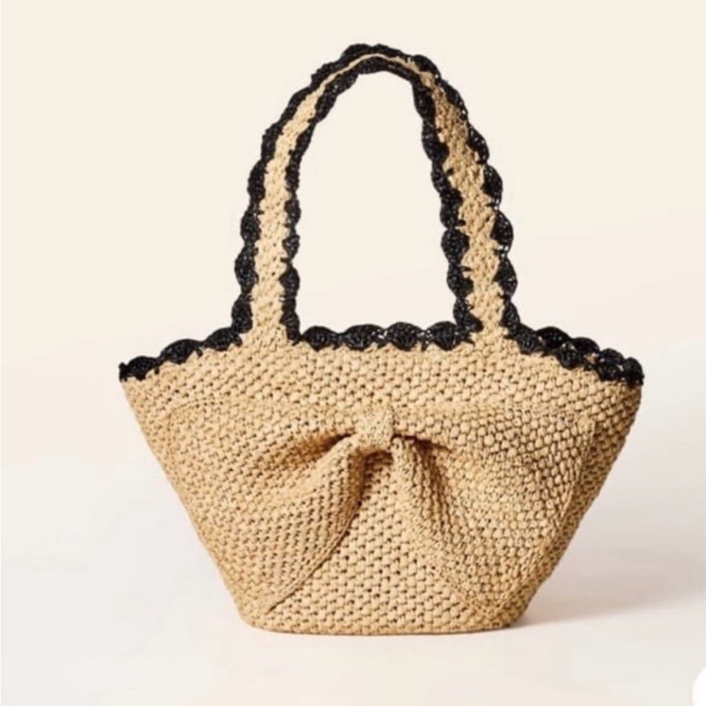 Kate spade for Target bow raffia tote